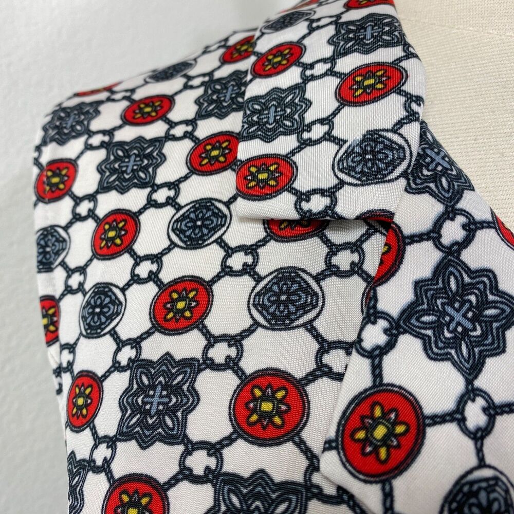 Reborn Stretch Knit Midi Dress Size 1XL Geometric Pockets Sleeveless Whimsy Goth - Picture 3 of 13